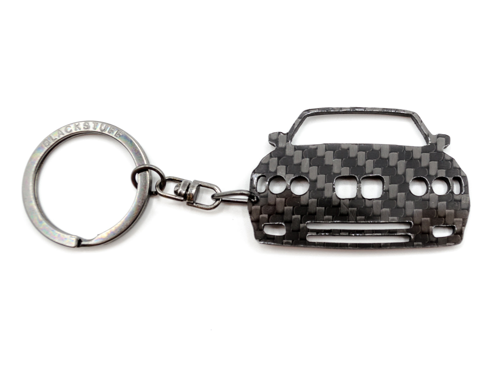 BlackStuff Carbon Fiber Keychain Keyring Ring Holder Compatible with M5 E34 BS-697