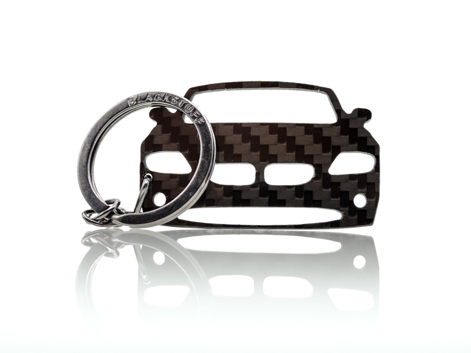 BlackStuff Carbon Fiber Keychain Keyring Ring Holder Compatible with Z4 E85 E86 BS-699