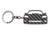 BlackStuff Carbon Fiber Keychain Keyring Ring Holder Compatible with Corvette C6 BS-703