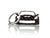 BlackStuff Carbon Fiber Keychain Keyring Ring Holder Compatible with Corvette Z06 BS-704