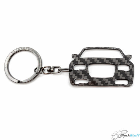 BlackStuff Carbon Fiber Keychain Keyring Ring Holder Compatible with 300C 2005-2010 BS-705