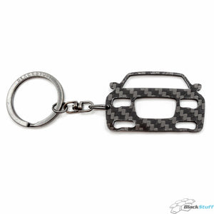 BlackStuff Carbon Fiber Keychain Keyring Ring Holder Compatible with 300C 2005-2010 BS-705