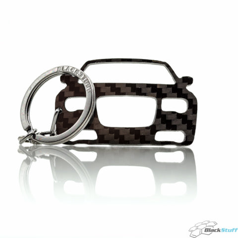 BlackStuff Carbon Fiber Keychain Keyring Ring Holder Compatible with 300C 2005-2010 BS-705