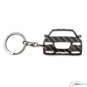 BlackStuff Carbon Fiber Keychain Keyring Ring Holder Compatible with 300C 2011-2019 BS-706