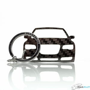 BlackStuff Carbon Fiber Keychain Keyring Ring Holder Compatible with 300C 2011-2019 BS-706