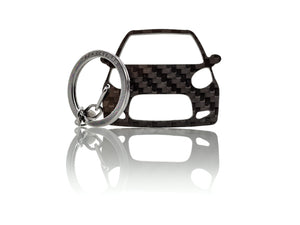 BlackStuff Carbon Fiber Keychain Keyring Ring Holder Compatible with C1 2005-2014 BS-708