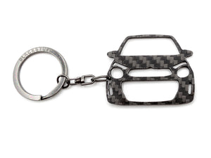 BlackStuff Carbon Fiber Keychain Keyring Ring Holder Compatible with C1 2014-2019 BS-709