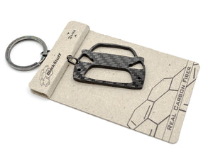 BlackStuff Carbon Fiber Keychain Keyring Ring Holder Compatible with C3 2010 Vts BS-710