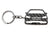 BlackStuff Carbon Fiber Keychain Keyring Ring Holder Compatible with C4 2004-2010 Vts BS-712