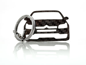 BlackStuff Carbon Fiber Keychain Keyring Ring Holder Compatible with C4 2004-2010 Vts BS-712