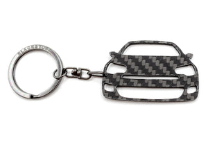 BlackStuff Carbon Fiber Keychain Keyring Ring Holder Compatible with C5 2008-2017 BS-714