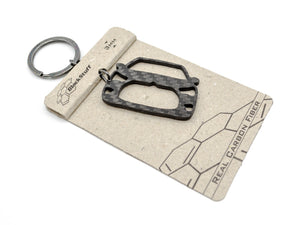 BlackStuff Carbon Fiber Keychain Keyring Ring Holder Compatible with DS4 VTS BS-715