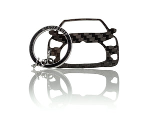 BlackStuff Carbon Fiber Keychain Keyring Ring Holder Compatible with DS4 VTS BS-715