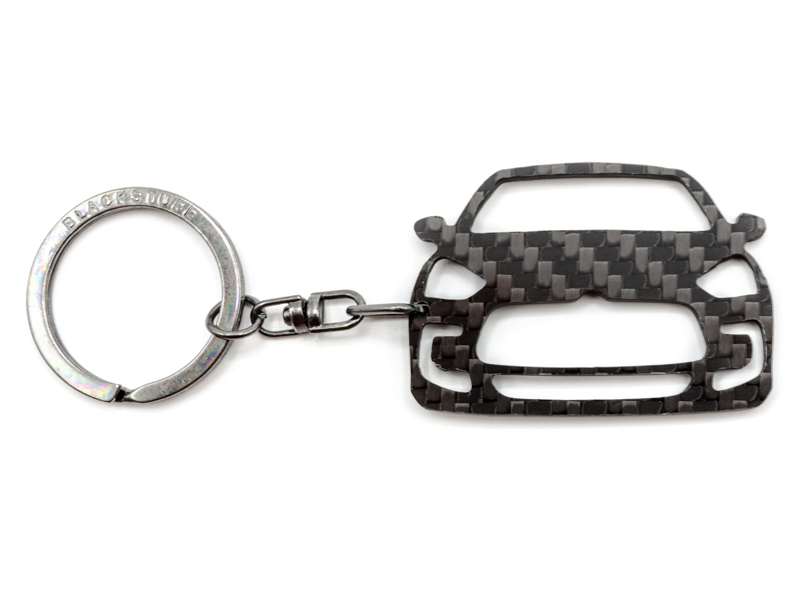 BlackStuff Carbon Fiber Keychain Keyring Ring Holder Compatible with DS5 VTS BS-716