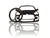 BlackStuff Carbon Fiber Keychain Keyring Ring Holder Compatible with DS5 VTS BS-716