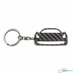 BlackStuff Carbon Fiber Keychain Keyring Ring Holder Compatible with 458 Italia BS-717