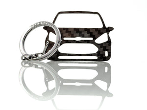 BlackStuff Carbon Fiber Keychain Keyring Ring Holder Compatible with B-Max B232 BS-720