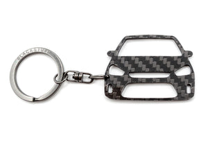 BlackStuff Carbon Fiber Keychain Keyring Ring Holder Compatible with C-Max 2003-2010 BS-721