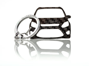 BlackStuff Carbon Fiber Keychain Keyring Ring Holder Compatible with C-Max 2011-2019 BS-722