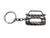 BlackStuff Carbon Fiber Keychain Keyring Ring Holder Compatible with EcoSport BS-723