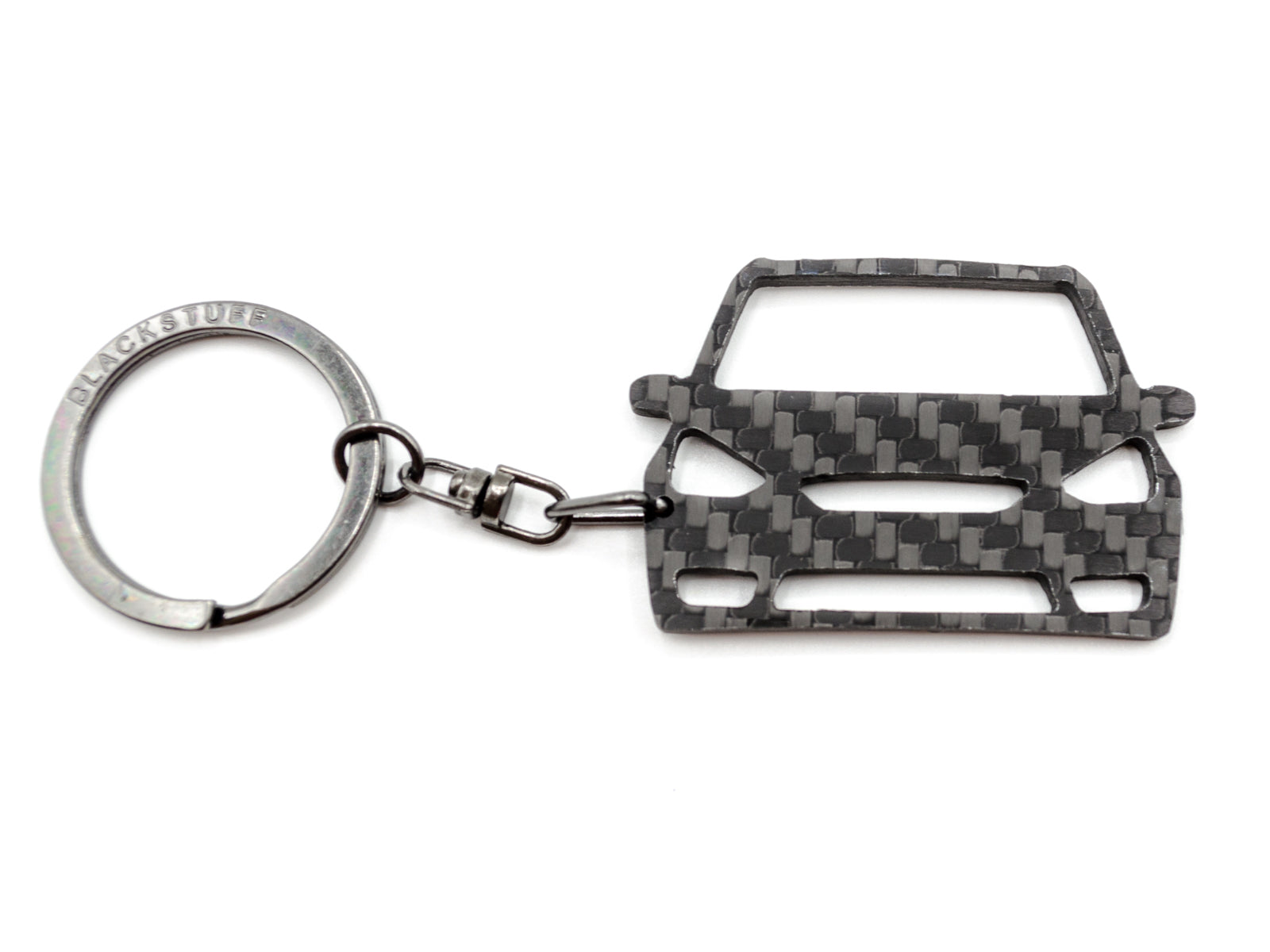 BlackStuff Carbon Fiber Keychain Keyring Ring Holder Compatible with Galaxy 2006-2015 BS-724