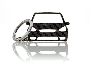 BlackStuff Carbon Fiber Keychain Keyring Ring Holder Compatible with Galaxy 2006-2015 BS-724