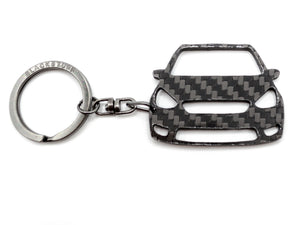 BlackStuff Carbon Fiber Keychain Keyring Ring Holder Compatible with Galaxy 2015-2019 BS-725