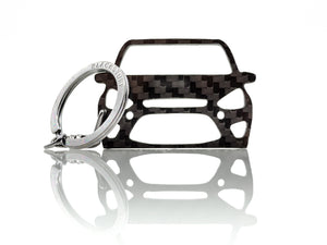 BlackStuff Carbon Fiber Keychain Keyring Ring Holder Compatible with S-Max 2006-2015 BS-727