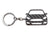 BlackStuff Carbon Fiber Keychain Keyring Ring Holder Compatible with S-Max 2015-2019 BS-728