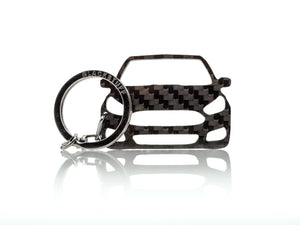 BlackStuff Carbon Fiber Keychain Keyring Ring Holder Compatible with S-Max 2015-2019 BS-728