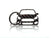 BlackStuff Carbon Fiber Keychain Keyring Ring Holder Compatible with S-Max 2015-2019 BS-728