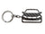 BlackStuff Carbon Fiber Keychain Keyring Ring Holder Compatible with Optima 2010-2015 BS-731