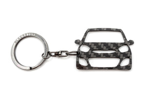 BlackStuff Carbon Fiber Keychain Keyring Ring Holder Compatible with Picanto 2011-2017 BS-732