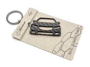 BlackStuff Carbon Fiber Keychain Keyring Ring Holder Compatible with Accord 2008-2015 BS-736