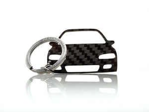 BlackStuff Carbon Fiber Keychain Keyring Ring Holder Compatible with Civic EG3 1991-1995 BS-738