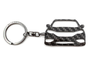 BlackStuff Carbon Fiber Keychain Keyring Ring Holder Compatible with CRV 2012-2016 BS-740