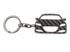 BlackStuff Carbon Fiber Keychain Keyring Ring Holder Compatible with CRZ BS-741