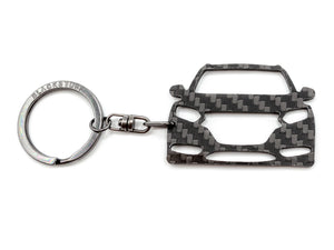 BlackStuff Carbon Fiber Keychain Keyring Ring Holder Compatible with HRV 2016 BS-742