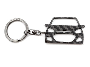 BlackStuff Carbon Fiber Keychain Keyring Ring Holder Compatible with I10 2013-2019 BS-745