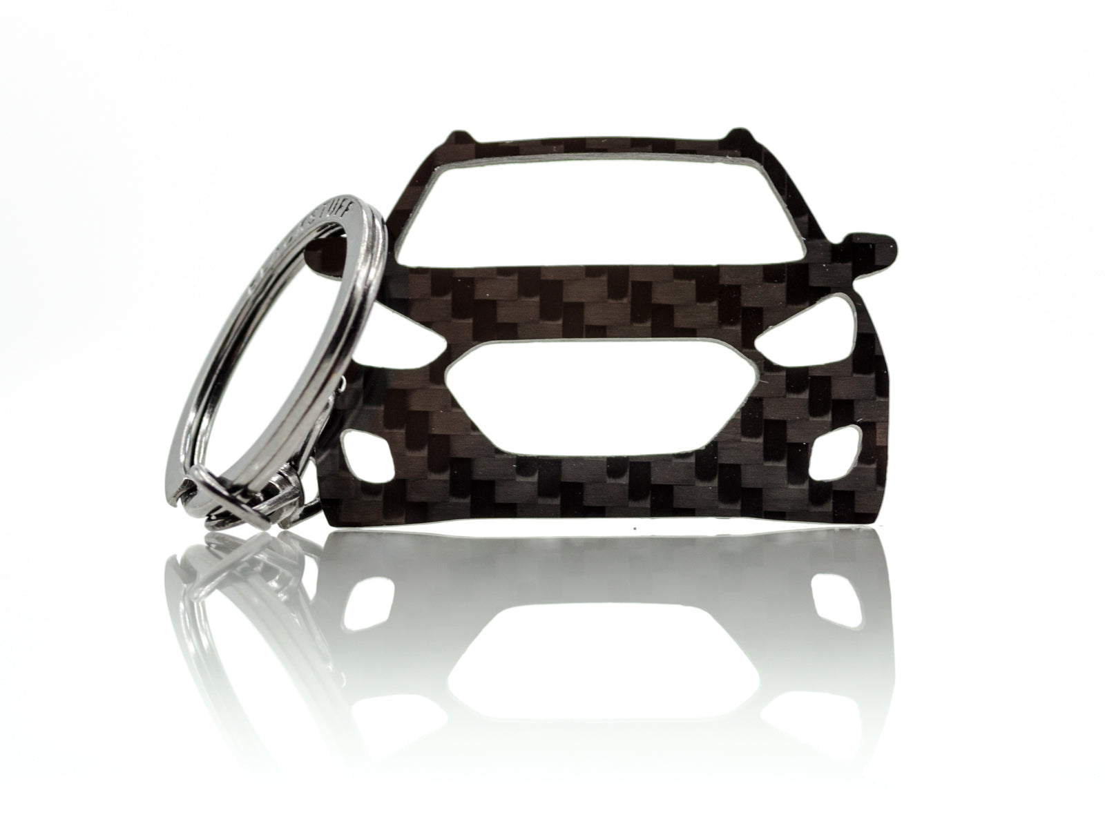 BlackStuff Carbon Fiber Keychain Keyring Ring Holder Compatible with Tucson ix35 2010-2015 BS-747