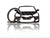 BlackStuff Carbon Fiber Keychain Keyring Ring Holder Compatible with Veloster BS-748