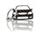 BlackStuff Carbon Fiber Keychain Keyring Ring Holder Compatible with Saxo Vts MK2 BS-752