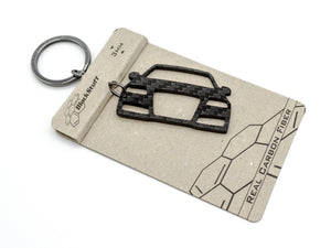 BlackStuff Carbon Fiber Keychain Keyring Ring Holder Compatible with A6 S6 RS6 C6 4F 2004-2011 BS-753