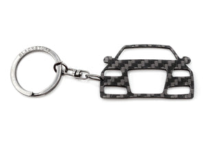 BlackStuff Carbon Fiber Keychain Keyring Ring Holder Compatible with A6 S6 RS6 C6 4F 2004-2011 BS-753