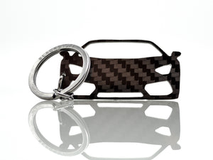 BlackStuff Carbon Fiber Keychain Keyring Ring Holder Compatible with Aventador BS-754