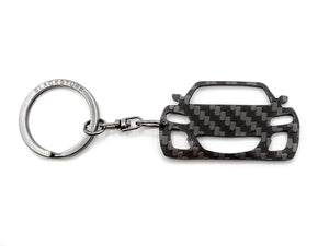 BlackStuff Carbon Fiber Keychain Keyring Ring Holder Compatible with RX8 BS-762