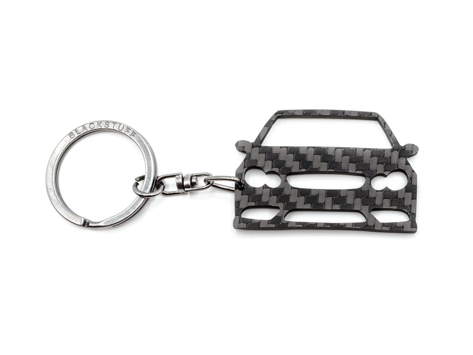 BlackStuff Carbon Fiber Keychain Keyring Ring Holder Compatible with C Class CLK Class C209 A209 2002-2009 BS-764