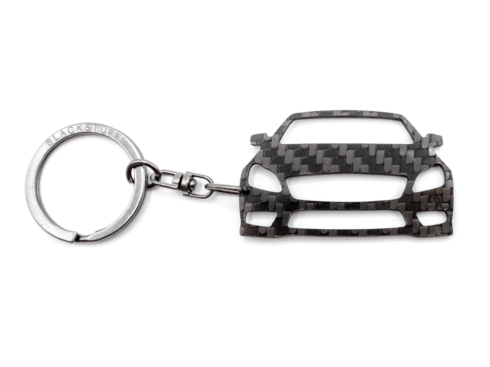 BlackStuff Carbon Fiber Keychain Keyring Ring Holder Compatible with CLS Class W218 2011-2018 BS-765