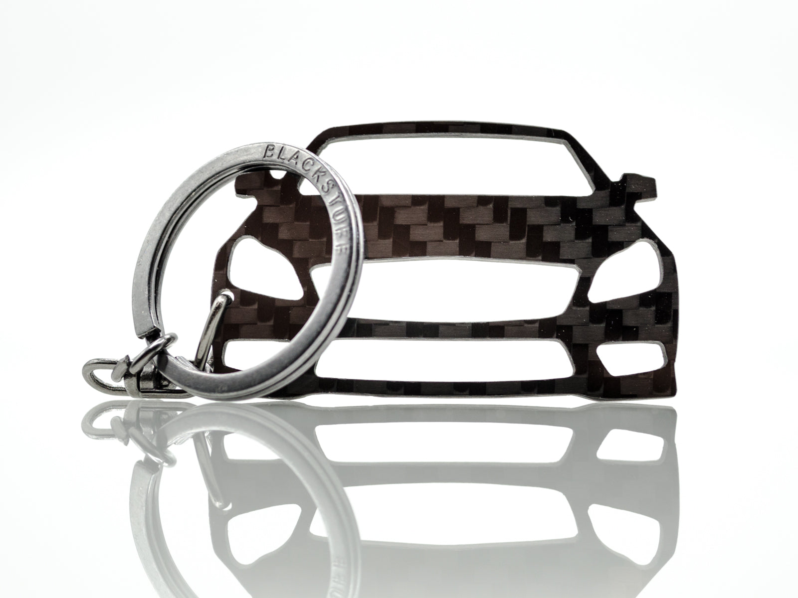 BlackStuff Carbon Fiber Keychain Keyring Ring Holder Compatible with CLS Class W218 2011-2018 BS-765