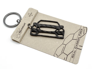 BlackStuff Carbon Fiber Keychain Keyring Ring Holder Compatible with E Class W212 2009-2012 BS-766